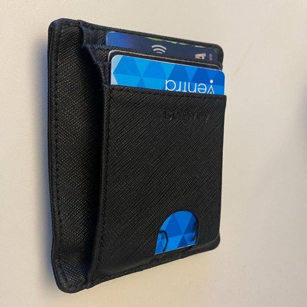 Slim Minimalist Front Pocket RFID Blocking Leather Wallets for Men